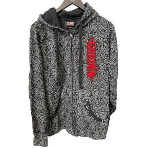 Chase Authentics NASCAR Gordon 24 Full Zip Hoodie Sweatshirt Size 2X Black Gray